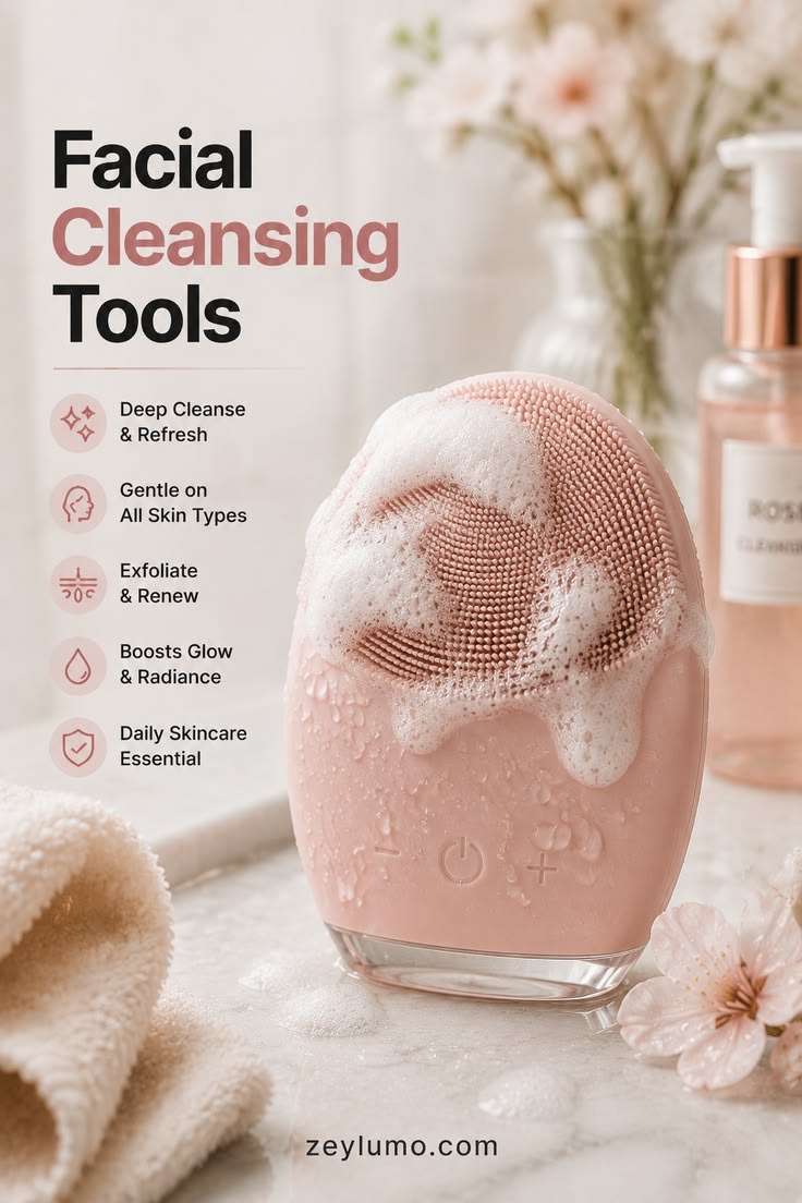 Optimistic SonicGlow™ Facial Cleansing Scrubber