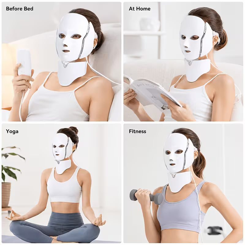 Optimistic LumiGlow™ 7-in-1 LED Face & Neck Beauty Device