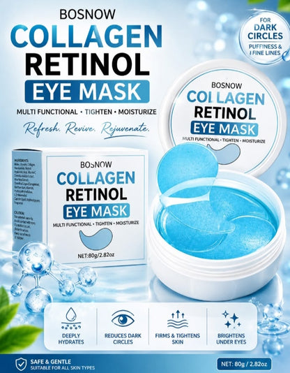 Optimistic EyeGlow™ Collagen Retinol Eye Masks  Other options: