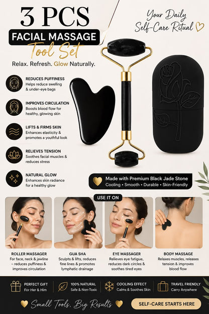 Optimistic IceGlow™ 3-Piece Facial Massage Set