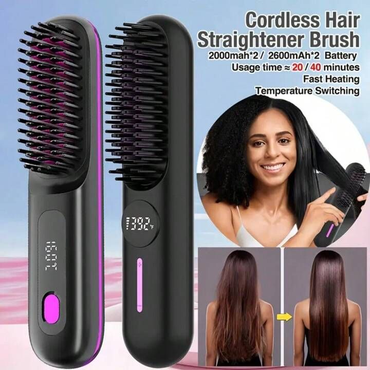 Optimistic StyleGlow™ Cordless Straightening Comb