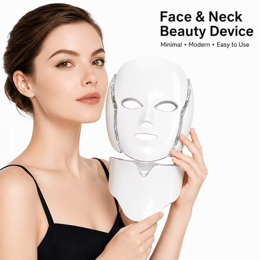 Optimistic LumiGlow™ 7-in-1 LED Face & Neck Beauty Device