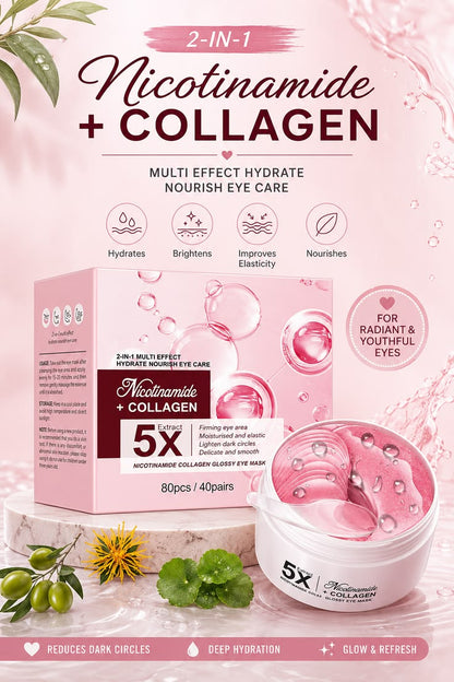 Optimistic EyeGlow™ Collagen Retinol Eye Masks  Other options: