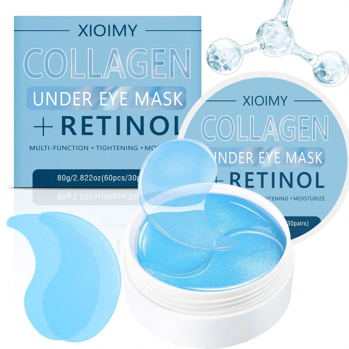 Optimistic EyeGlow™ Collagen Retinol Eye Masks  Other options: