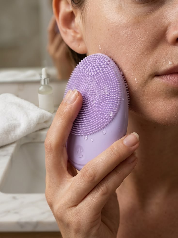 Optimistic SonicGlow™ Facial Cleansing Scrubber